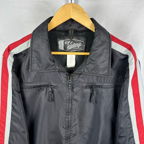 Victory Motorcycles Vintage Full Zip USA Riding Windbreaker Jacket Men's… - Picture 1 of 8